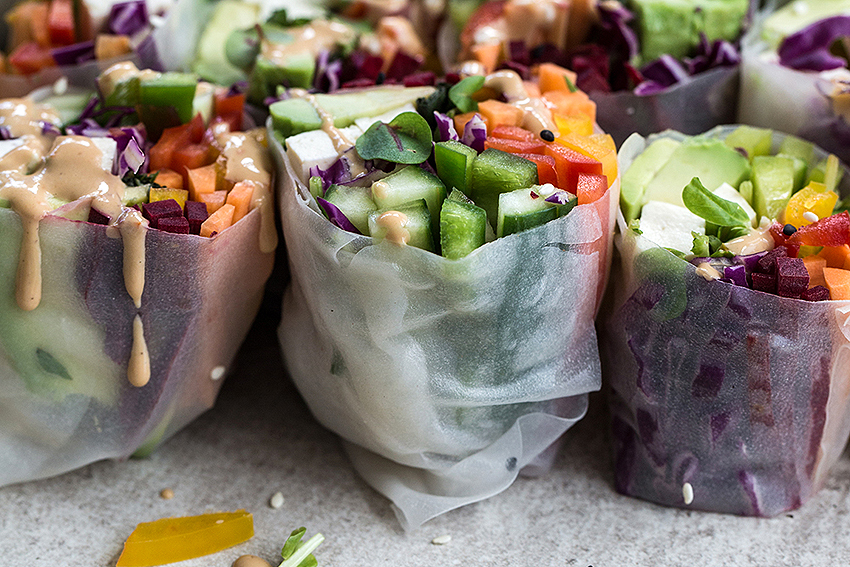 Rainbow Summer Rolls | FOOD MATTERS®