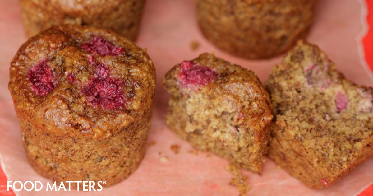 Almond Raspberry & Coconut Muffins (Recipe) | FOOD MATTERS®