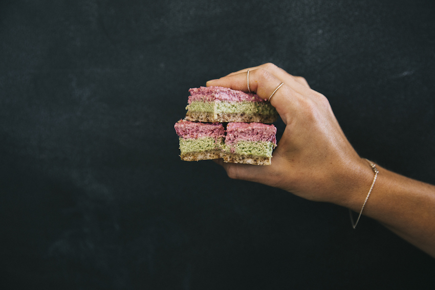 Raw Vegan Raspberry & Lime Layered Cheesecake | FOOD MATTERS®