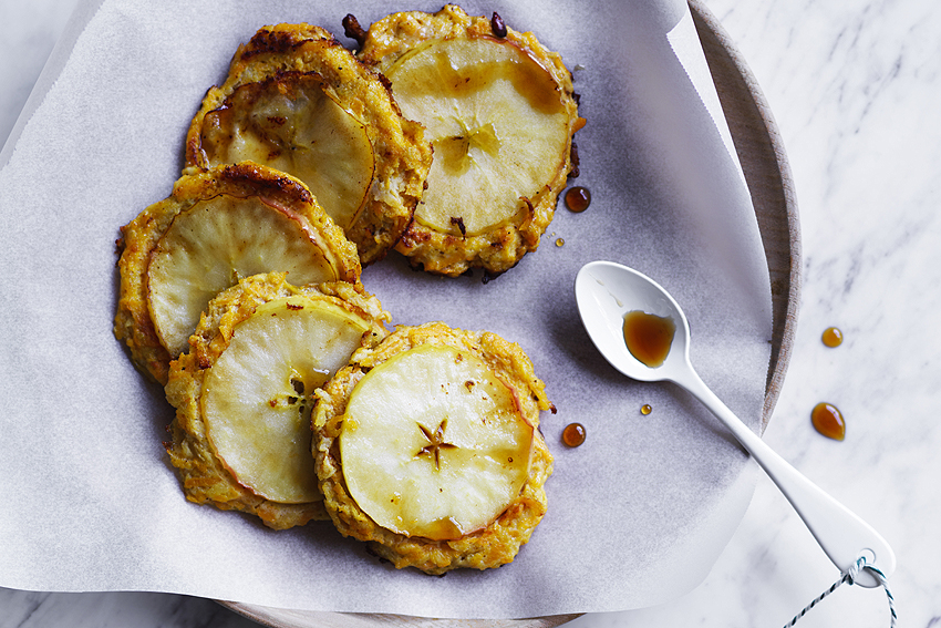 Spiced Almond Fritters With Pumpkin And Apple | FOOD MATTERS®