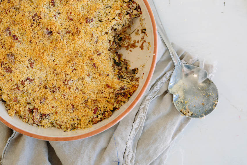 Vegan Baked Christmas Stuffing | FOOD MATTERS®