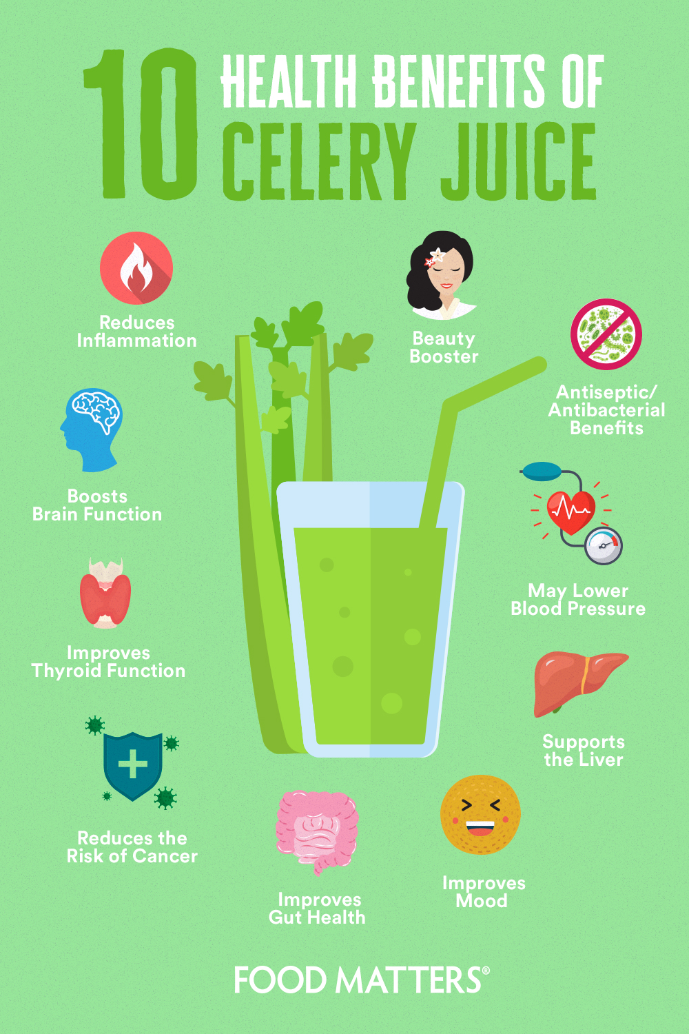 10 health benefits of celery juice | food matters®